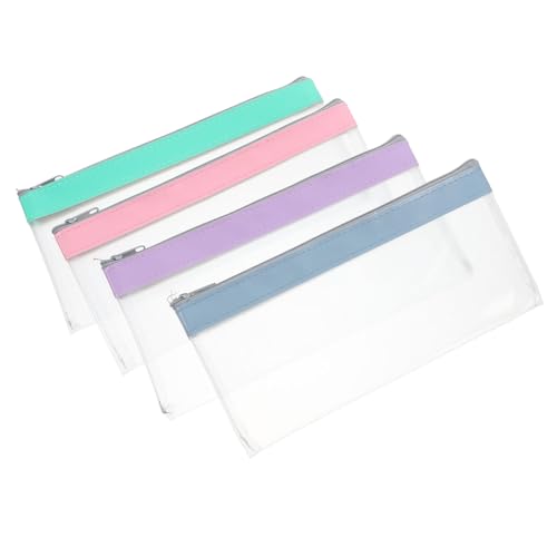 Holibanna Transparente Geldtasche Mit Reißverschluss Wiederverwendbar Für Umschläge Bargeld Und Schecks Sicher Und Geräumig von Holibanna