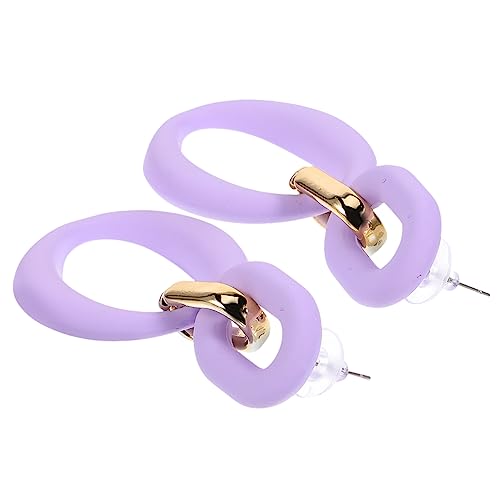 Holibanna Trendige Kettenglieder Ohrringe für Frauen Dainty Ear Jewels Frischen Farben für Besondere Anlässe Langlebig und Hautfreundlich als von Holibanna