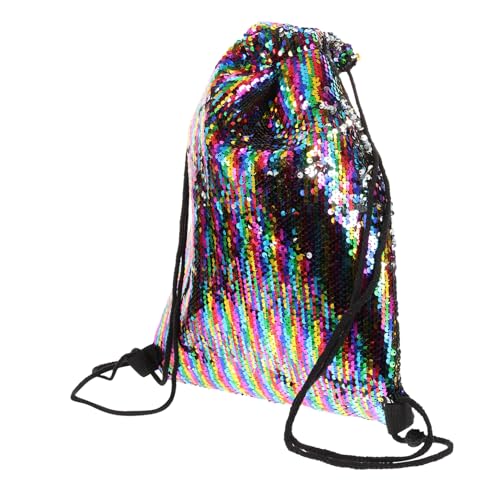 Holibanna Turnbeutel Mit Kordelzug Pailletten-Beutel Für Sport Und Freizeit Netztaschen Zur Aufbewahrung Leicht Und Wasserabweisend Für Erwachsene von Holibanna