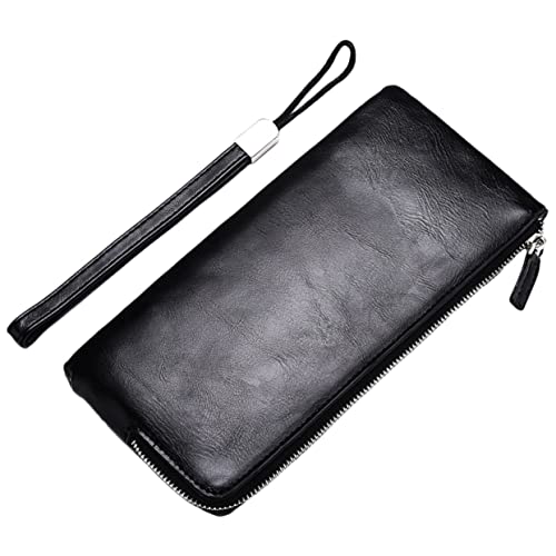 Holibanna Multifunktions Geldbörse Aus Pu Material Stilvolle Kartenaufbewahrung RFID Schutz Lange Geldbörse Für Herren Und Damen Praktische Handytasche Für Reisen Und Business von Holibanna