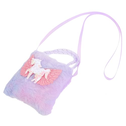Holibanna Umhängetasche Einhorn Motiv Kleine Handtasche für Mädchen Leicht Tragbar Verstellbarer Schultergurt Süßes Design für Party Reise Alltagsgebrauch von Holibanna