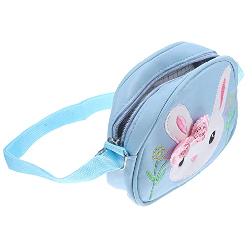 Holibanna Umhängetasche Für Mädchen Kinderhandtasche Bezaubernder Hase Leichte Kleine Messenger-Umhängetasche Geburtstagsgeschenk Mädchentaschen Für Kinder Mädchen Himmelblau Himmelblau von Holibanna