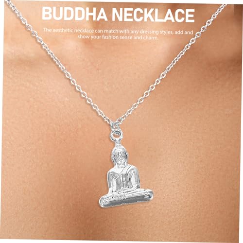 Holibanna Buddha Anhänger Halskette Mit Anhänger Für Männer Frauen Mädchen Modisch Aus Legierung Für Alltag Party Geburtstag Hochzeit Familienfeier Halsschmuck von Holibanna