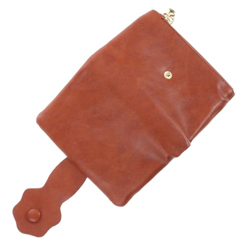Holibanna Vintage Damen Geldbörse Mit Floralem Muster Multifunktionale Brieftasche Mit Reißverschluss Braune Trifold Geldbörse Für Karten Und Münzen Stilvoller Geldbeutel Für Jeden von Holibanna