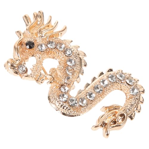 Holibanna Vintage Drachen Brosche Anstecknadel Goldfarben Leichtgewichtige Zierliche Schmucknadel Für Damen Und Herren Stilvolle Reversbrosche Für Kleider Jacken Anlässe Und Partys von Holibanna