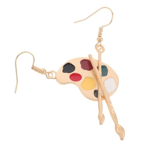 Holibanna Vintage Künstler Ohrringe mit Asymmetrischem Pinsel Malpalette Design Kleine Dangle Ohrringe für Damen Vielseitiger Modeschmuck für Alltag und Besondere Anlässe Holibanna Vintage Künstler Ohrringe mit Asymmetrischem Pinsel Malpalette Design Kleine Dangle Ohrringe für Damen Vielseitiger Modeschmuck für Alltag und Besondere Anlässe von Holibanna