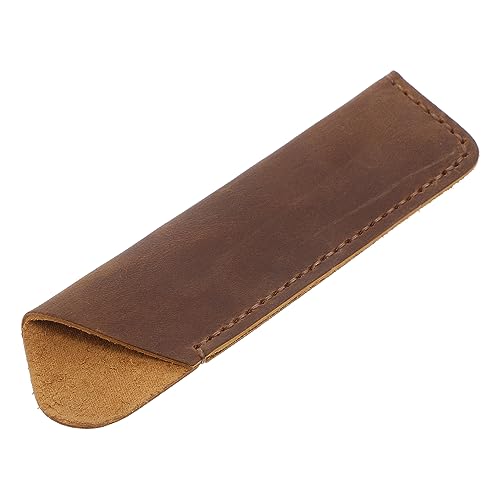 Holibanna Vintage Leder Stiftetui Handmade Multifunktionale Stifthülle für Büro Schule Zuhause Schutzhülle für Füller Kugelschreiber Robustes Handgefertigtes Design Perfektes für von Holibanna