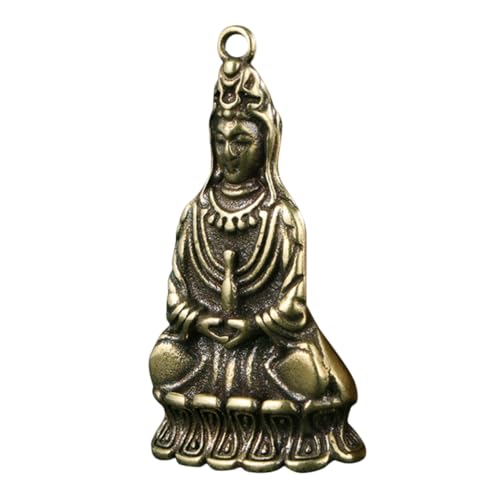 Holibanna Vintage Messing Buddha Anhänger Dekorativer Buddhistische Statue für DIY Schlüsselanhänger Taschenverzierung für Zuhause und Geschäfte von Holibanna