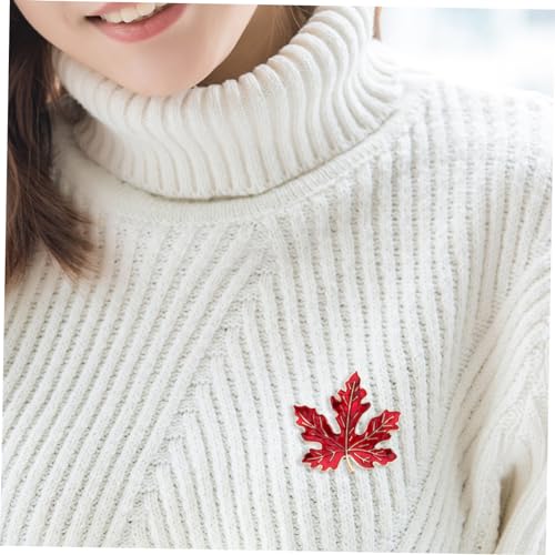 Holibanna Vintage Metall Maple Leaf Brosche Damen Anstecknadel für Kleidung Schal Hut Herbst Schmuck Thanksgiving Zubehör von Holibanna