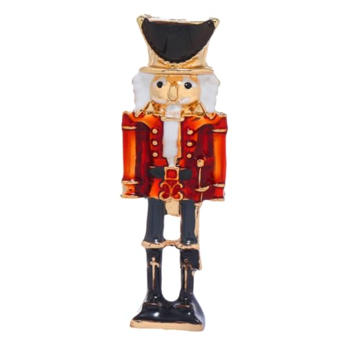 Holibanna Vintage Nutcracker Soldier Brosche Lustiger Anstecker für Kleidung Hüte Rucksäcke Robuste für Partys Freizeit Niedliches Cartoon Design von Holibanna