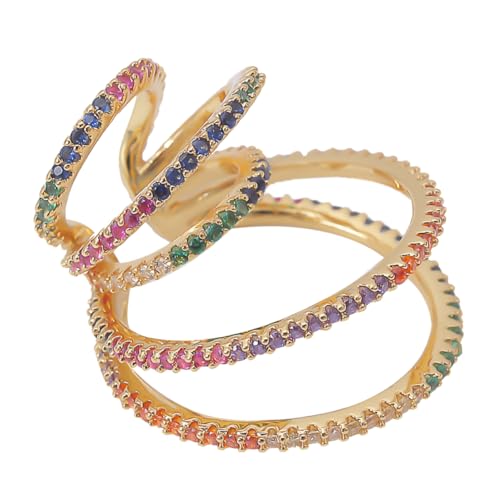 Holibanna Vintage Ohrmanschette Strass Ohrschmuck Retro Ohrringe für Damen und Herren für Parties und Besondere Anlässe Antiallergisch und Langlebig von Holibanna