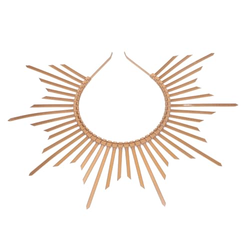 Holibanna Vintage Sunburst Spike Crown Haarschmuck für Frauen Elegantes Stirnband mit Spitzen für Halloween Cosplay Braut Festival Party Accessoire von Holibanna
