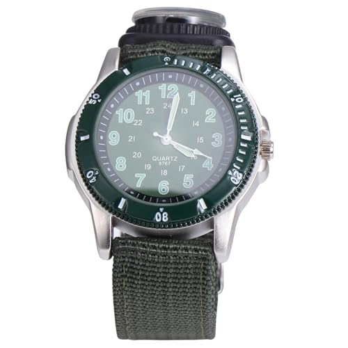 Holibanna Wasserdichte Junge Mädchen Quarzuhr Mit Leucht-funktion Aus Hochwertiger Und Canvas Bequemes Armband Mit Auffälligen Mustern Geeignet Für Junge Mädchen von Holibanna