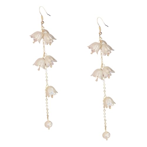 Holibanna Wasserfeste Bell Ohrhänger mit Perlen Blütenform Vielseitig Tragbar für Damen Komfortabler Ohrhaken für Alltag Party Fest und Abendmode Holibanna Wasserfeste Bell Ohrhänger mit Perlen Blütenform Vielseitig Tragbar für Damen Komfortabler Ohrhaken für Alltag Party Fest und Abendmode von Holibanna