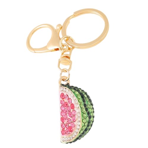 Holibanna Süßer Wassermelonen-Schlüsselanhänger Aus Zinklegierung Mini Obst Schlüsselbund Mit Strass Für Taschen Geldbörsen Und Geschenke Perfekt Für Geburtstage Und Festivals von Holibanna
