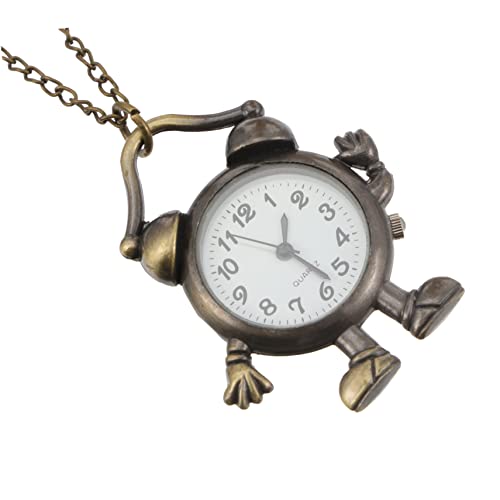 Holibanna Vintage Taschenuhr Retro Hängeuhr Modische Quarzuhr Aus Legierung Mit Kette Für Herren Damen von Holibanna
