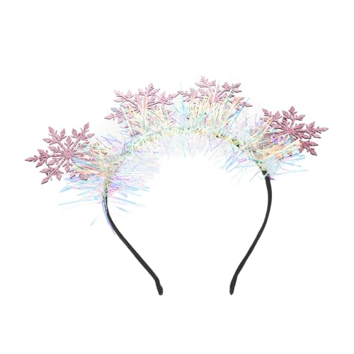 Holibanna Schneeflocken-stirnband Für Weihnachten Leichtes Haarband Silbernen Schneeflocken Weihnachtskostüm-accessoires Für Mädchen Und Junge Mädchen Festliche Haarschmuck Für von Holibanna