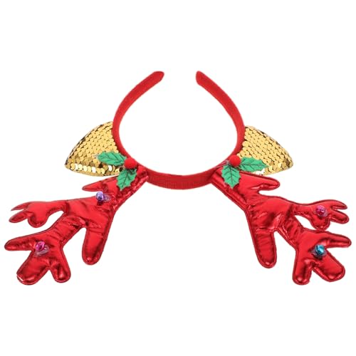 Holibanna Antler Headband Für Weihnachten Lustiger Geweih Haarreif Für Frauen Festliches Haarschmuck-accessoire Für Weihnachtsfeiern Und Festival-dekorationen von Holibanna