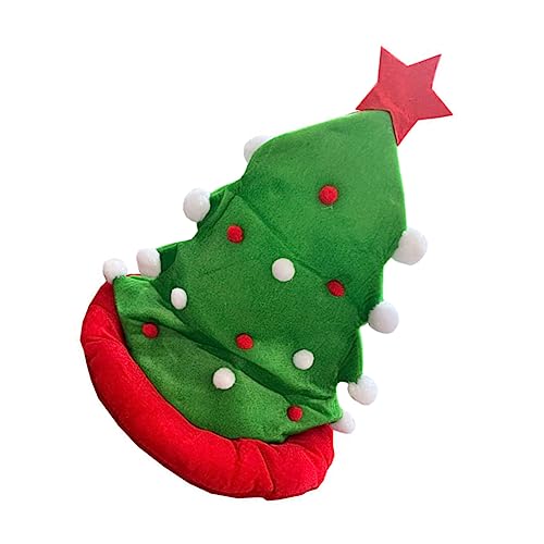 Holibanna Weihnachtsbaummütze Weihnachtsmützen Weihnachtsbaum-lametta-hüte Weihnachtsbaum-mütze Fotografie-requisiten Für Weihnachtsfeiern Rentiermützen Clown Fräulein Weihnachtselfe Flanell von Holibanna