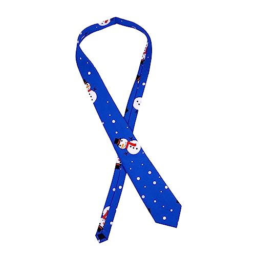 Holibanna Weihnachtskrawatte Herren Leicht mit Schneemann Atmungsaktiv Komfortabel Stoffkrawatte für Weihnachtsfeier Festtagskostüm von Holibanna
