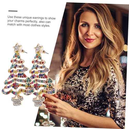 Holibanna Weihnachtsohrringe Damen Baumeln Leicht Legierung Strass Weihnachtsbaum Design Festliche Ohrhänger Elegant Glitzernd Schmuck für Party Alltag Holibanna Weihnachtsohrringe Damen Baumeln Leicht Legierung Strass Weihnachtsbaum Design Festliche Ohrhänger Elegant Glitzernd Schmuck für Party Alltag von Holibanna