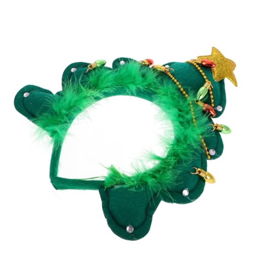 Holibanna Weihnachtsstirnband Baum Form Dekorativ Haarband Für Weihnachtsfeiern Glitzerndes Haar Zubehör Ohne Einzuengen von Holibanna