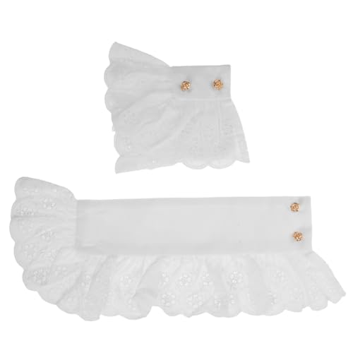 Holibanna Weiße Blumenspitzen-handgelenksmanschetten Abnehmbare Spitzenmanschetten Für Damen Passend Zu Hemden Blusen Und Mänteln Für Formelle Anlässe Und Partys von Holibanna