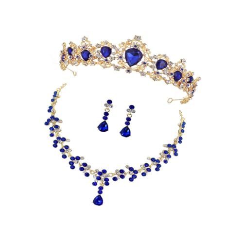 Holibanna Wunderschönes Schmuckset mit Halskette und Ohrringen Elegantes Braut Accessoire für Damen Hochzeitskleid Schmuck Blau Stilvolles Kostümzubehör für Besondere Anlässe Holibanna Wunderschönes Schmuckset mit Halskette und Ohrringen Elegantes Braut Accessoire für Damen Hochzeitskleid Schmuck Blau Stilvolles Kostümzubehör für Besondere Anlässe von Holibanna