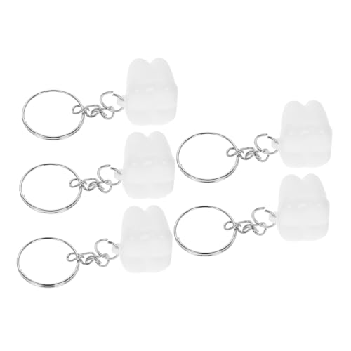 Holibanna 5stücke Zahn Schlüsselanhänger Süßer Zahn Aufbewahrungsschlüsselring Für Junge Mädchen Praktischer Zahnspeicher Und Rucksack Zubehör Geschenkidee Für Jungen Und Mädchen von Holibanna