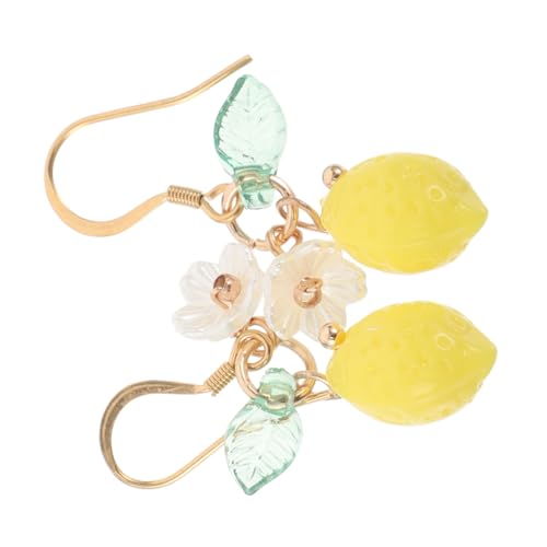 Holibanna Zitronen Ohrringe Für Frauen Fruchtthema Schmuck Aus Edelstahl Lustige Ohrstecker Mit Zitronen Und Blattanhängern Verspieltes Design Für Alltag Und Sommertage von Holibanna