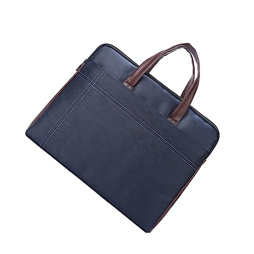 Holibanna Herren Tasche Aus Canvas Dokumententasche Mit Reißverschluss Business-aktentasche Für A4 Leicht Und Robust Täglichen Gebrauch von Holibanna