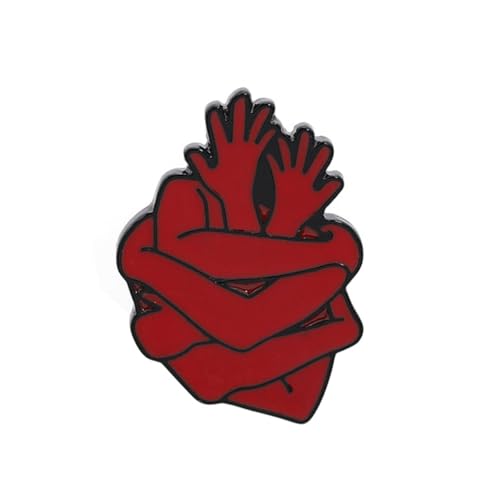 Holibanna Frauen Brosche mit Herz Vintage-Brosche Kleidungsdekoration empfindlich Zubehör rot von Holibanna