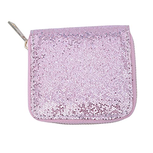 Holibanna damengeldbörse damenbörse Schlüsselbörse Key Wallet Stilvolle Geldbörse Polyester Geldbörse glitzertasche Rosa Geldbörse Womens Purses Geldbörsen Geldbeutel kurz kleine Geldbörse von Holibanna