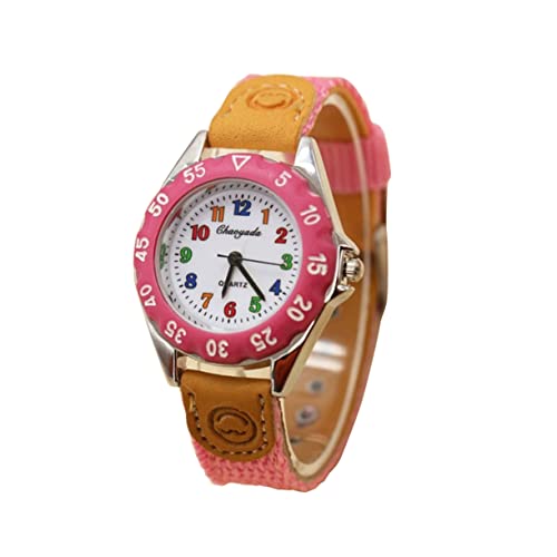 Holibanna Betrachten Quartz Uhr en Jungs Uhren Kinder Armbanduhr reloj para niños Mädchenuhren Jungs sehen Kinderarmbanduhr Mädchen sehen Junge Anschauen Quarzuhren Männer und Frauen Rosa von Holibanna