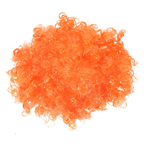 Holibanna Afro Perücke Echthaar 360 Lace Perücken Blaue Lockenperücke Blaue Perücke Für Kinder Flauschige Bunte Haarperücke Alte Dame Kostüm Für Damen Rot Clown Fräulein Requisiten von Holibanna