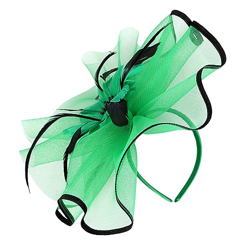 Holibanna stutzenhalter kopfschmuck Kopfbedeckungen für Bankette Fascinatoren für Damen Stirnbänder Damen Hüte Banketthut für Frauen Braut-Fascinator-Stirnband Feder Haarschmuck das Foto von Holibanna