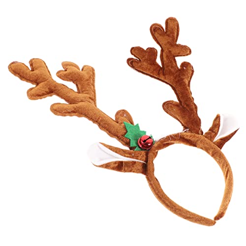 Holibanna Rentier Stirnband Für Kinder Haarschmuck Für Kinder Hirschgeweih-stirnband Haarreifen Weihnachtsstirnband Für Erwachsene Weihnachtsstirnband Rentier Karikatur Fräulein Dekorationen von Holibanna