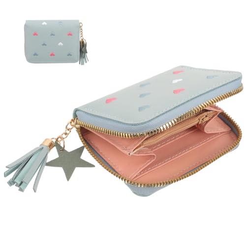 Holibanna Münzbeutel Aus Pu- Für Damen Kleine Tragbare Geldbörse Mit Reißverschluss Münztasche Für Karten Münzen Und Kleingeld von Holibanna