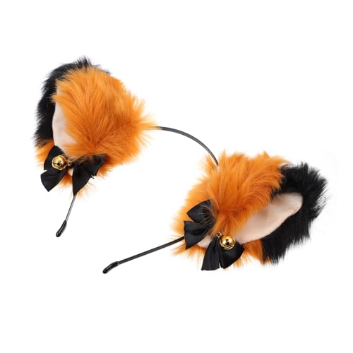 Holibanna Stoff Katzenohren Stirnband Plüsch Cosplay Haarreif Party Haarband Mit Ohr-accessoires Für Mädchen Und Frauen von Holibanna