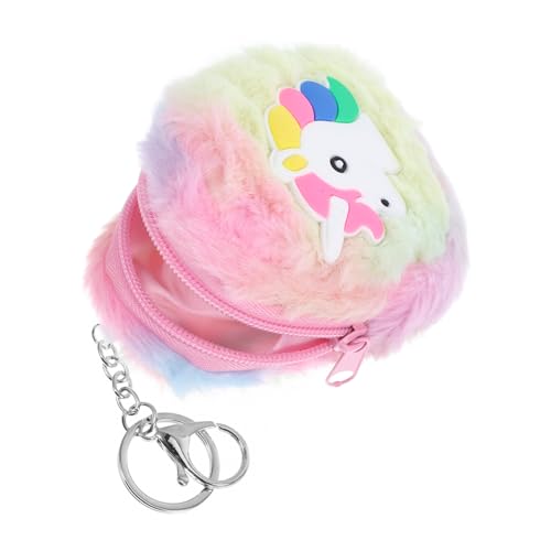 Holibanna Kleiner Geldbeutel Damen Üßer Cartoon Einhorn Geldbeutel Für Damen Weicher Reißverschluss Ünztasche Kleines Portemonnaie Mit Schlüsselanhänger Ideal Für Frauen Und Ädchen Kawaii Design von Holibanna