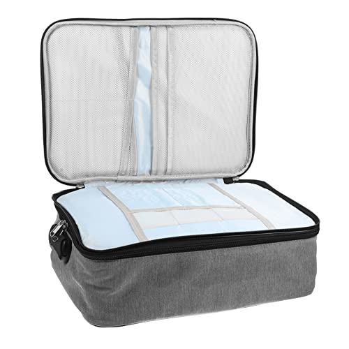 Holibanna wasserdichte Feuerfeste Dokumentenbox Mit Schloss Aktenaufbewahrungstasche Dokumenten-Organizer-Box Mehrlagige Aktentasche Für Zuhause Büro Und Reisen von Holibanna