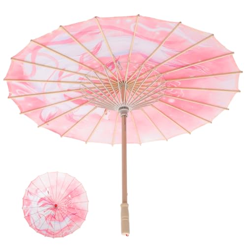 Regenschirm Aus Geöltem Papier Japanische Regenschirme Satinschirm Für Asiatischen Chinesischen Tanz Performance-Requisite Für Fotografie Cosplay Kostüme Hochzeit von Holibanna