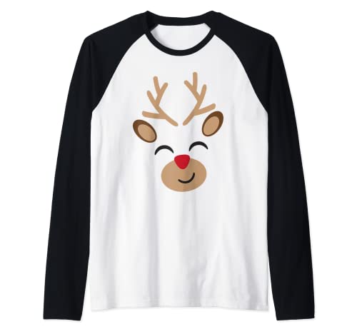 Rentier T-Shirt – Kinder & Erwachsene Rentier Weihnachten Shirt Raglan Rentier T-Shirt – Kinder & Erwachsene Rentier Weihnachten Shirt Raglan von Holiday Christmas Tees
