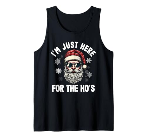 Holiday Humor Xmas Herren Funny Santa Claus Christmas. I'm Here for the Ho's Tank Top Schwarz S EU Holiday Humor Xmas Herren Funny Santa Claus Christmas. I'm Here for the Ho's Tank Top Schwarz S EU von Holiday Humor Xmas