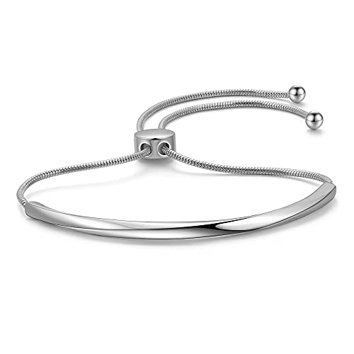 HolidayQbee Armband Damen Silber, Elegantes Silber Armband Damen, Hypoallergen & Langlebig, Modernes Design, Geschenkidee für Besondere Anlässe von HolidayQbee