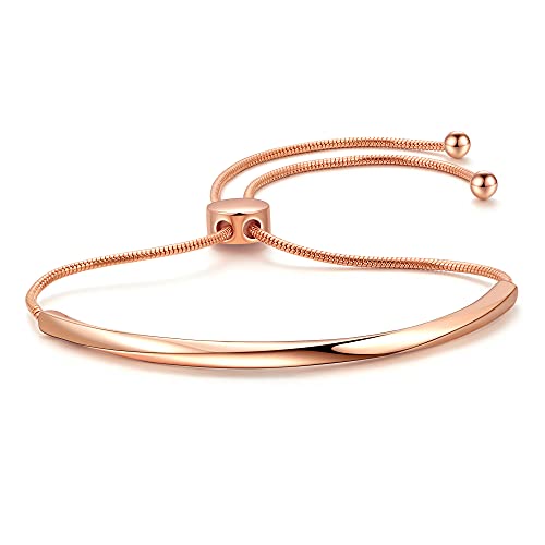 HolidayQbee Armband Rosegold Damen, Langlebiges Rosegold Armband, Hypoallergen, Modernes Design, Geschenkidee für Besondere Anlässe von HolidayQbee