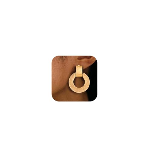 HolidayQbee Damen Ohrclips Gold Kreisförmig Vintage Design Clip Ohrringe – Eleganter Modeschmuck, Hautfreundlich & Farbtreu, Ohrringe Ohne Ohrloch Als Geschenk Für Frauen Und Mädchen von HolidayQbee