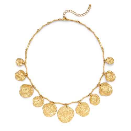 HolidayQbee Gold Halskette Damen – Elegante Goldkette mit Großen Anhängern, Modisches Design für Jeden Anlass, Geschenk für Frauen von HolidayQbee