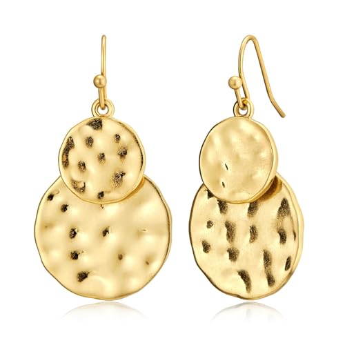HolidayQbee Gold Ohrringe Damen – Elegante Hängende Ohrhänger mit Zweifachem Design, Modernes Gold-Accessoire für Jeden Anlass, Geschenk für Frauen HolidayQbee Gold Ohrringe Damen – Elegante Hängende Ohrhänger mit Zweifachem Design, Modernes Gold-Accessoire für Jeden Anlass, Geschenk für Frauen von HolidayQbee