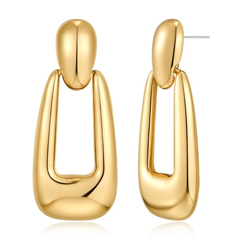 HolidayQbee Gold Ohrringe Damen – Hängende Ohrhänger mit Modernem Design, Edle Geometrische Form, Geschenk für Frauen HolidayQbee Gold Ohrringe Damen – Hängende Ohrhänger mit Modernem Design, Edle Geometrische Form, Geschenk für Frauen von HolidayQbee